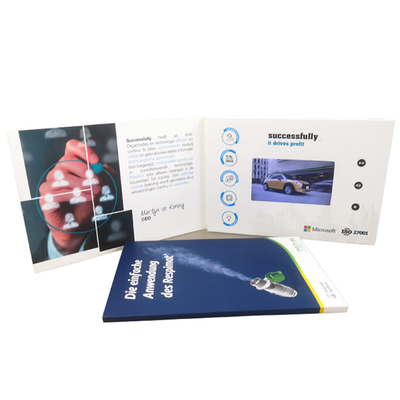 480 x 272 độ phân giải LCD Video Book để thúc đẩy kinh doanh và bộ nhớ cao để tiếp xúc tối đa