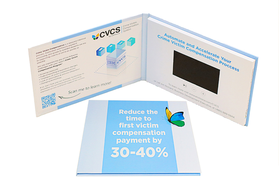 Quảng cáo Video Brochure Mailer Music Format APE LCD Video Thẻ chào OEM Chứng chỉ ROHS