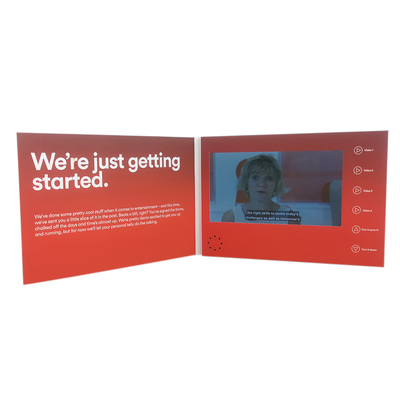 USB HD LCD Video Brochure Card ODM để quảng bá tiếp thị Chứng chỉ CE ROHS