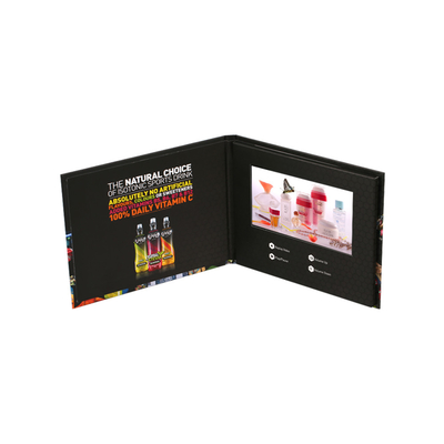 Phong cảnh LCD Video Danh thiếp cho quà tặng quảng cáo Bộ nhớ 128MB Kích thước A5 ODM