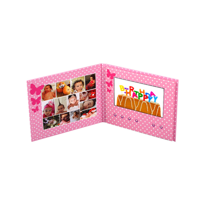 7 inch LCD media player thiệp mời tài liệu video thương hiệu cho quảng cáo tiếp thị kinh doanh