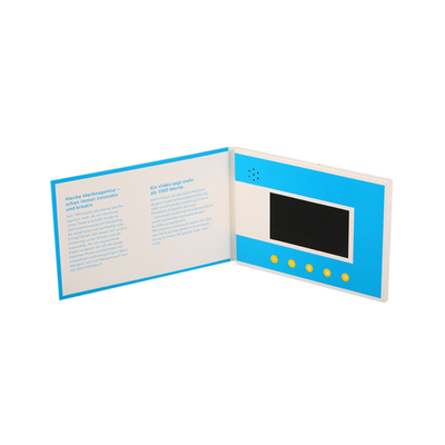 4.3 inch hiển thị video brochure A5 trình bày thư mục video danh thiếp số
