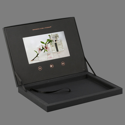 Hộp quà tặng video màn hình LCD hai tầng 7 inch để đóng gói Bộ nhớ 512MB