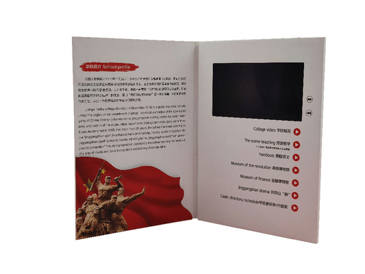 OEM ODM Thiết kế tùy chỉnh 7 inch Lcd Tạp chí Video Quảng cáo Thư mục Quảng cáo Nhiều trang In ấn Video Brochure