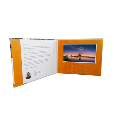 Màn hình LCD Video hiển thị danh thiếp ODM cho quảng cáo Bộ nhớ 1GB